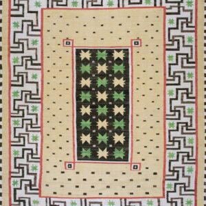 Contemporary American hooked rug, design SC_679