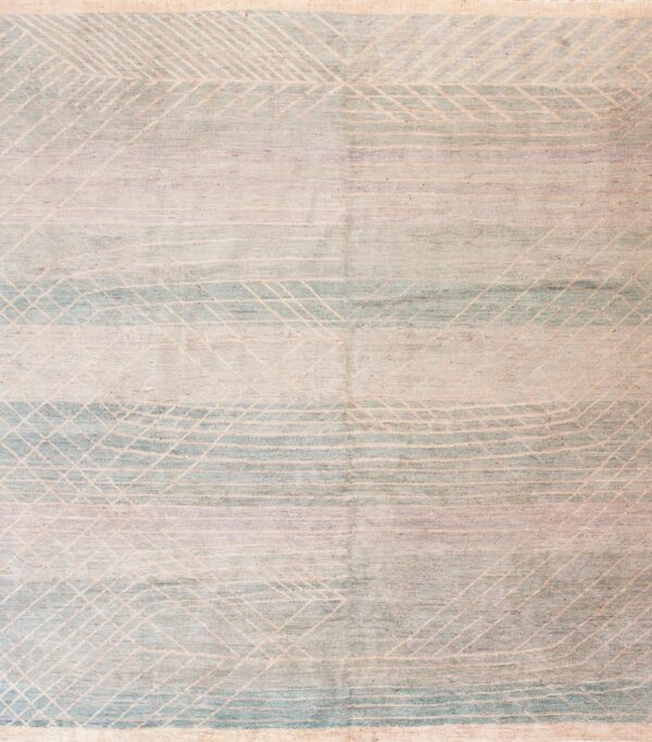 Contemporary swedish style flat weave rug, design scp_02 1 Contemporary american hooked rug, design scp_02