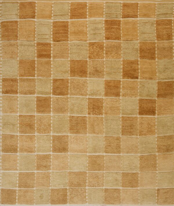 Contemporary swedish style flat weave rug, design scp_04a 1 Contemporary american hooked rug, design scp_04a