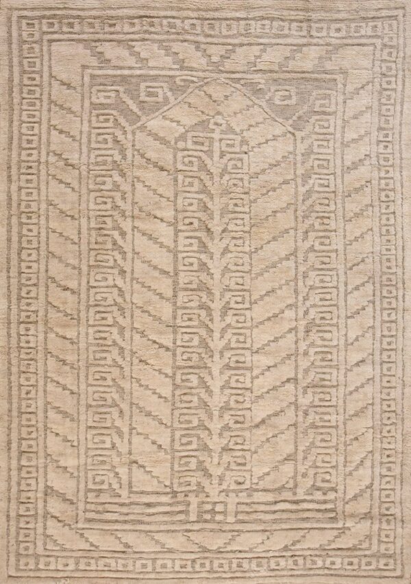 Contemporary swedish style flat weave rug, design scp_06 1 Contemporary american hooked rug, design scp_06