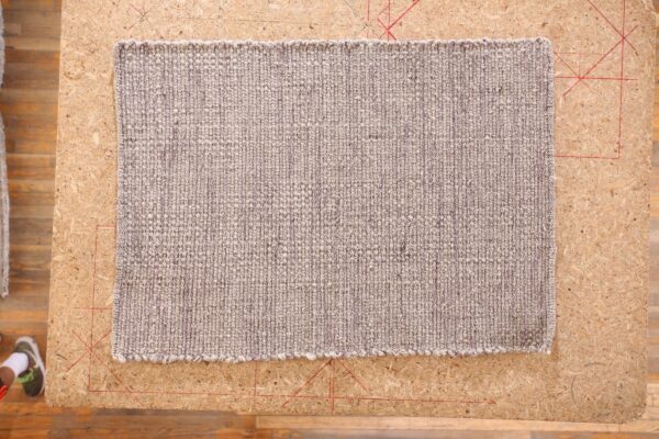 Contemporary shaker style flat weave rug, design sh_18b 1 Contemporary american hooked rug, design sh_18b