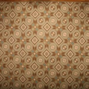 Contemporary American hooked rug, design T1093