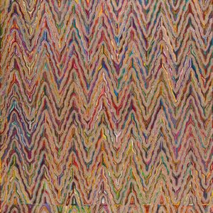 Contemporary American hooked rug, design T_1