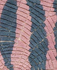 Contemporary American hooked rug, design TL_21A