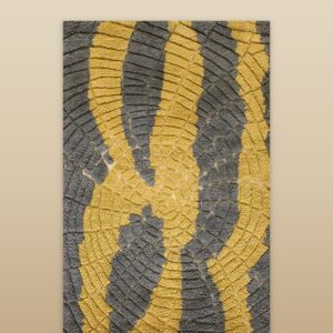 Contemporary American hooked rug, design TL_21B