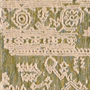Contemporary American hooked rug, design TL_7A