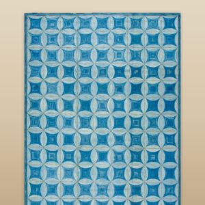 Contemporary American hooked rug, design W1002A