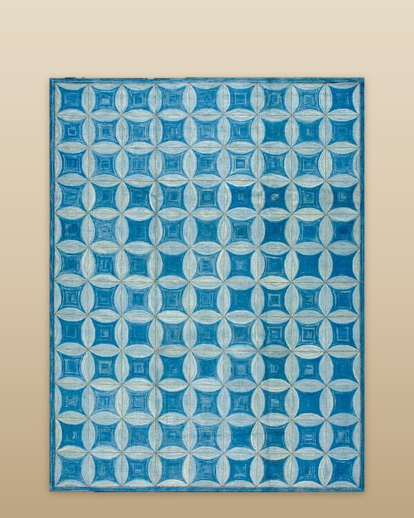 Contemporary american hooked rug, design w1002a 1 Contemporary american hooked rug, design w1002a
