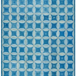 Contemporary American hooked rug, design W1002A