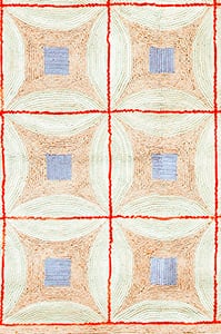 Contemporary American hooked rug, design W1002B7