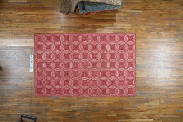 Contemporary american hooked rug, design w1002g 3 Contemporary american hooked rug, design w1002g