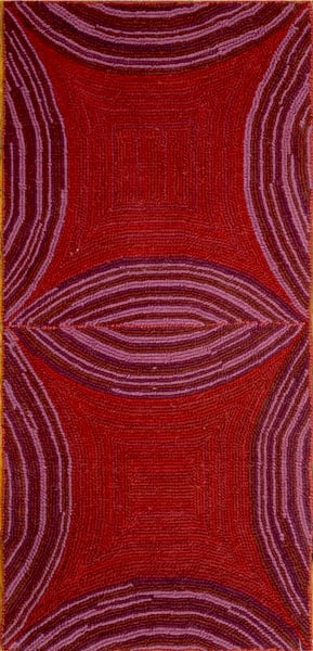 Contemporary american hooked rug, design w1002u1 1 Contemporary american hooked rug, design w1002u1