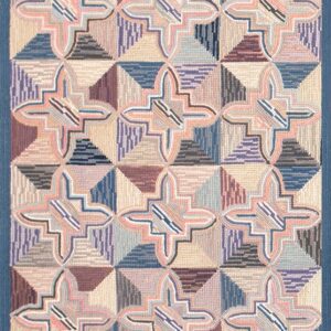 Contemporary American hooked rug, design W1041F