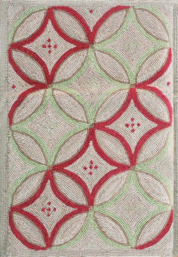 Contemporary american hooked rug, design w1071e4 1 Contemporary american hooked rug, design w1071e4