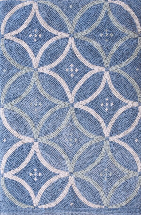 Contemporary american hooked rug, design w1071n2 1 Contemporary american hooked rug, design w1071n2