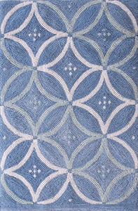 Contemporary american hooked rug, design w1071n2 2 Contemporary american hooked rug, design w1071n2