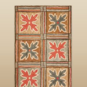 Contemporary American hooked rug, design W1074