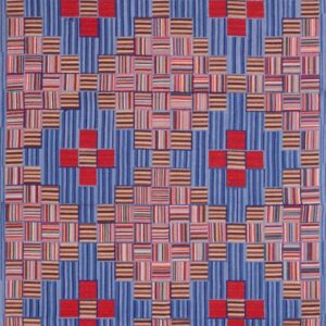 Contemporary American hooked rug, design W1101B