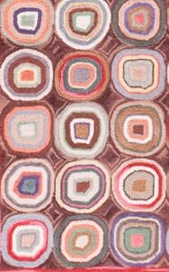 Contemporary American hooked rug, design W1160B