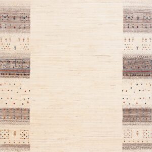Contemporary American hooked rug, design Z11014