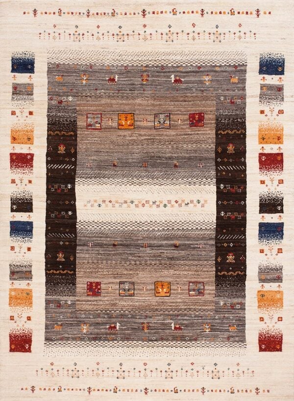 Contemporary zagros rug, design z11016 1 Contemporary american hooked rug, design z11016