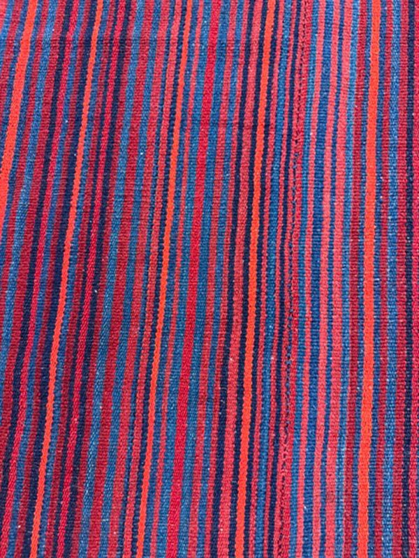 Mid century modern handwoven geometric turkish decorative kilim square small rug 6 Mid century modern handwoven geometric turkish decorative kilim square small rug - detail view 5