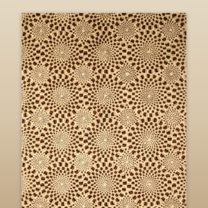 Modern Animal Skin Brown Hand-Tufted Wool Rug Contemporary 7'9x9'9 Carpet