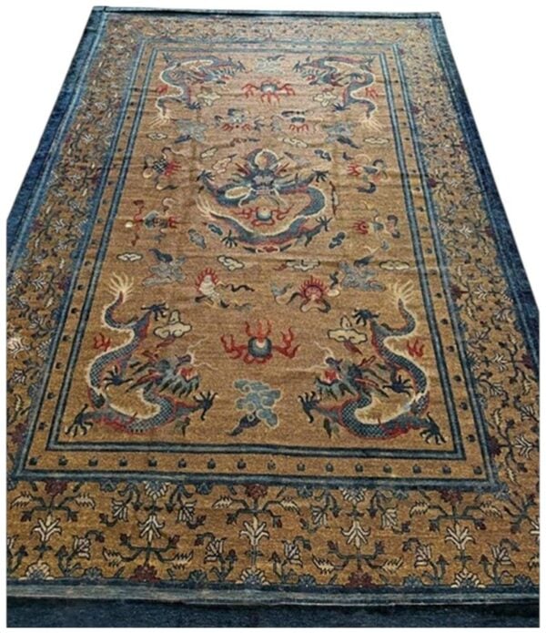 1880s camel field east asian raditional dragon antique chinese silk small rug 1 1880s camel field east asian raditional dragon antique chinese silk small rug