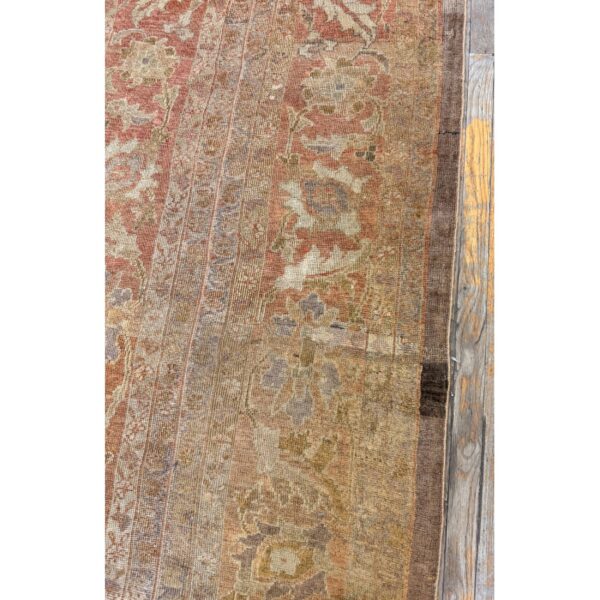 1900s beige field geometric antique indian amritsar knotted hallway runner rug 5 1900s beige field geometric antique indian amritsar knotted hallway runner rug - detail view 4