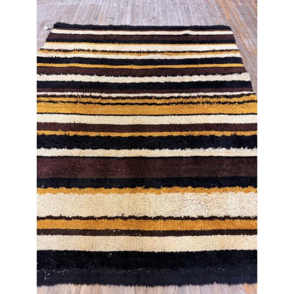 1920s multicolor field geometric antique european art deco knotted wool rug 2 1920s multicolor field geometric antique european art deco knotted wool rug - detail view 1