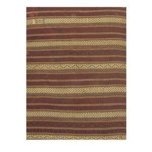 1950s Mid-Century Anatolian Rustic Geometric Flat-Weave Turkish Kilim Rug 5x7 - detail view 1