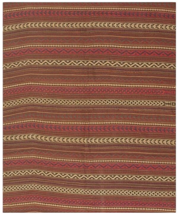 1950s multicolor field geometric stripe vintage turkish kilim wool small rug 1 1950s multicolor field geometric stripe vintage turkish kilim wool small rug