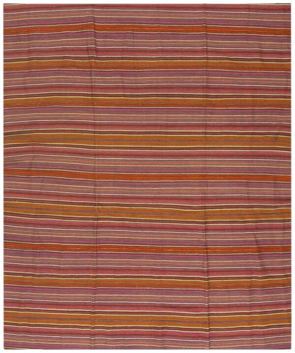 1950s multicolor stripe geometric vintage turkish kilim flatweave wool small rug 1 1950s multicolor stripe geometric vintage turkish kilim flatweave wool small rug