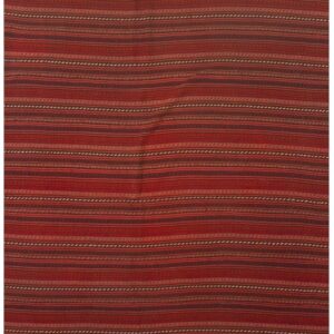 1950s Vintage Square Turkish Decorative Kilim Hand-Woven Wool Rug (6'9" x 6'9")