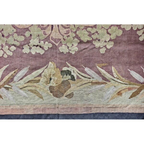 19th century floral french antique european aubusson napoleon iii carpet rug 8 19th century floral french antique european aubusson napoleon iii carpet rug - detail view 7