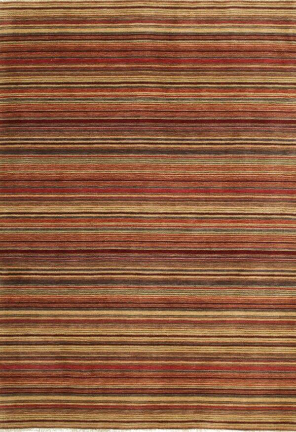 Lush striped red flatweave wool runner rug 2'6 x 8' 1 Lush striped red flatweave wool runner rug 2'6 x 8'