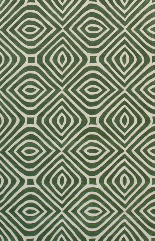 Green modern stripes hand tufted wool rug 5 x 8 1 Green modern stripes hand tufted wool rug 5 x 8