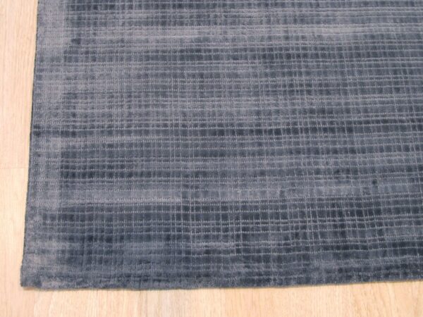 Captivating lush blue hand tufted viscose rug 8 x 10 3 Captivating lush blue hand tufted viscose rug 8 x 10 - image 3