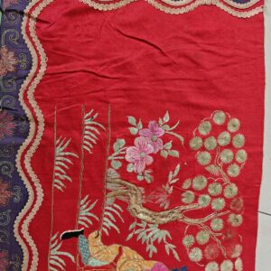 Antique Chinese Flat Weave Red Hallway Runner Rug, detail photo 8, stock number 23840