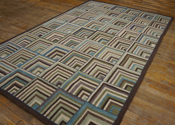 Contemporary hand-hooked rug, design i1010e 5 Contemporary hand-hooked rug, design i1010e