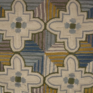 Contemporary hand-hooked rug, design I1041G