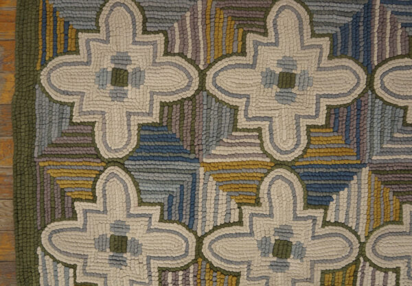 Contemporary hand-hooked rug, design i1041g 6 Contemporary hand-hooked rug, design i1041g