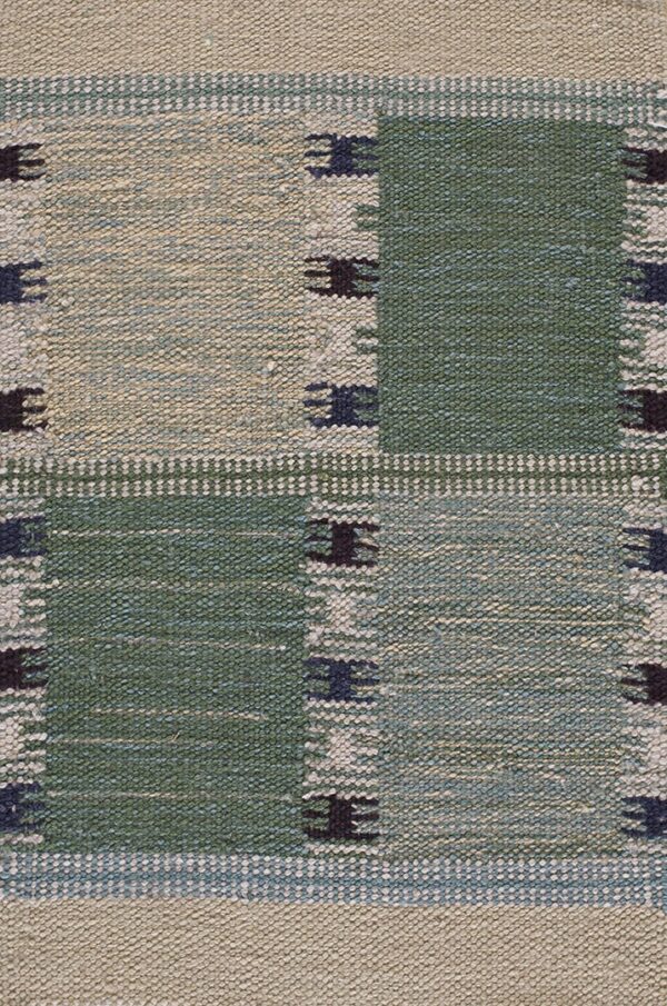 Contemporary swedish style flat weave rug, design sc_501e