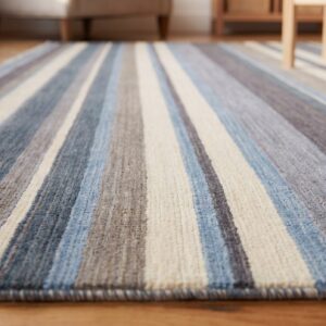 Lila Fiona Multicolor Handmade Wool Rug - kids room in-room detail