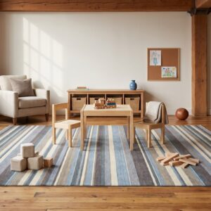 Lila Fiona Multicolor Handmade Wool Rug - kids room room view