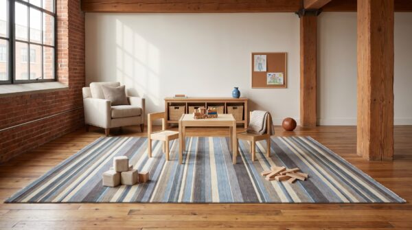 Lila fiona multicolor handmade wool rug 2 Lila fiona multicolor handmade wool rug - kids room room view