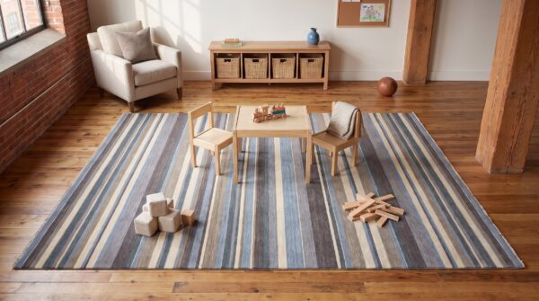 Lila fiona multicolor handmade wool rug 3 Lila fiona multicolor handmade wool rug - kids room styled overhead view