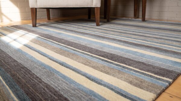 Lila fiona multicolor handmade wool rug 7 Lila fiona multicolor handmade wool rug - reading nook in-room detail