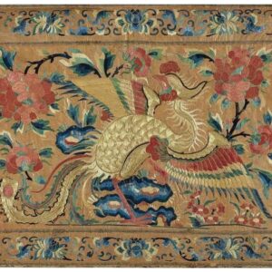 Mid 19th Century Antique Museum Grade Silk Chinese Embroidery Flatweave Textile