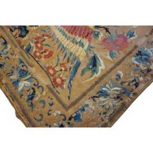 Mid 19th Century Antique Museum Grade Silk Chinese Embroidery Flatweave Textile - detail view 5